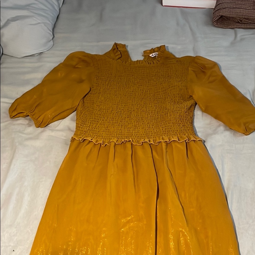 Shimmery Orange Maxi Dress